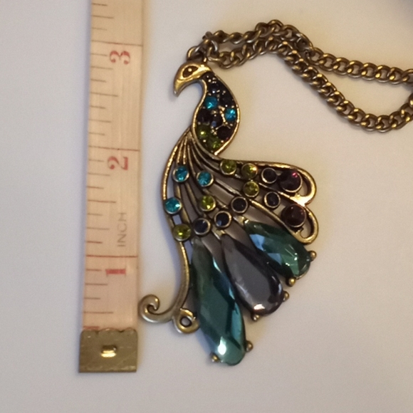 🎉 Peacock Necklace and Bracelet Set - Picture 7 of 8